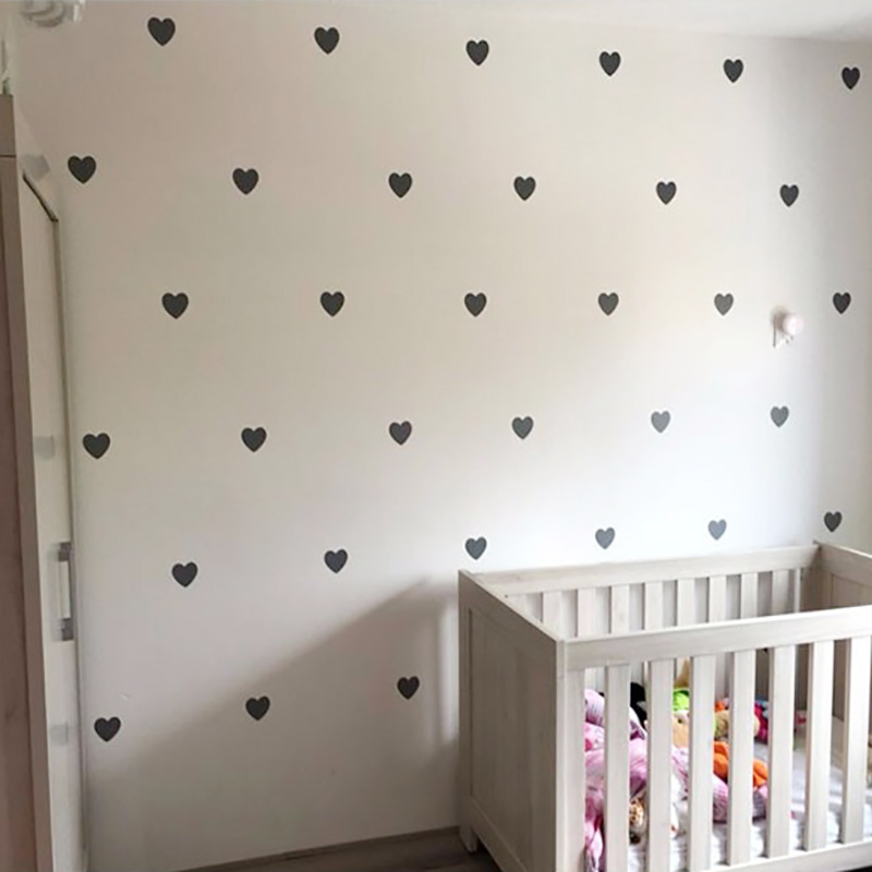Baby Nursery Decor Girl - 하트 아기 방 장식 스티커, 소녀